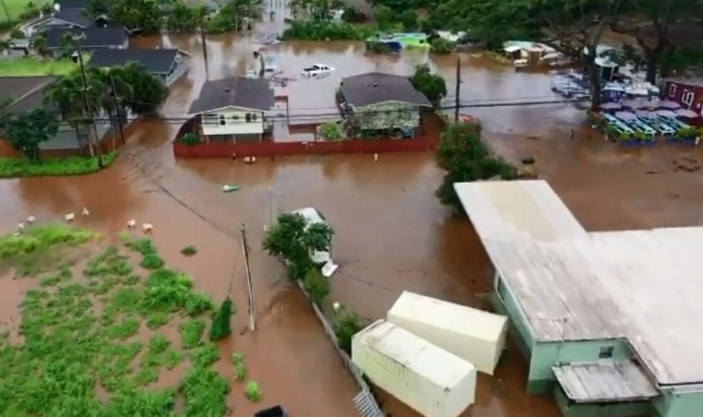 Imagen Hawai es afectada por inundaciones tras tsunami