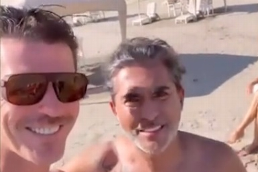 Imagen Captan a Raúl Araiza en una playa tras dar positivo a COVID-19 y sin cubrebocas 