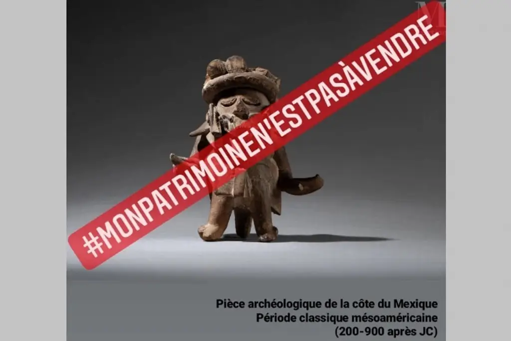 Imagen Gutiérrez Müller y Marcelo Ebrard rechazan subasta de piezas arqueológicas en París