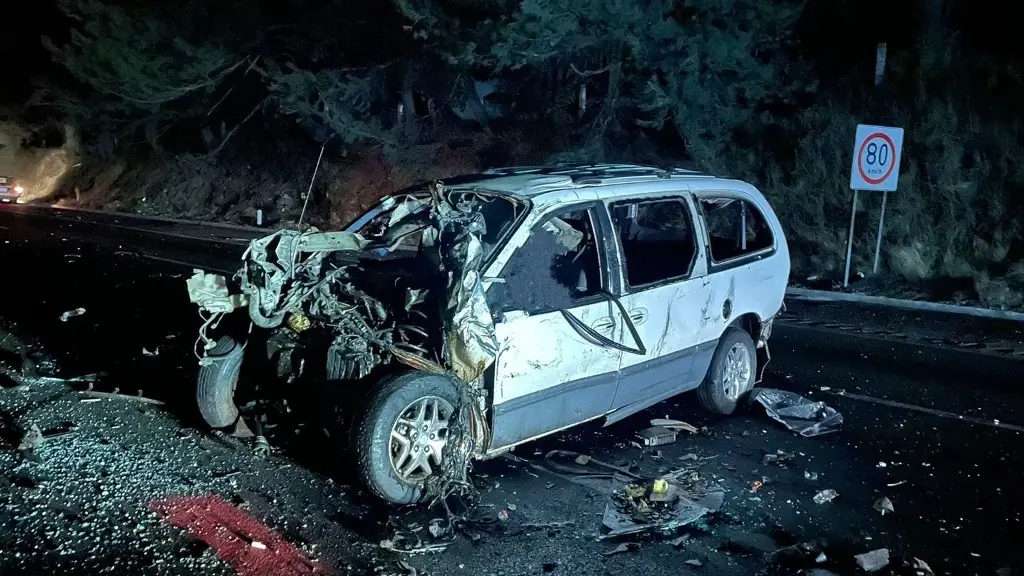Imagen Impresionante choque esta madrugada en autopista México-Puebla