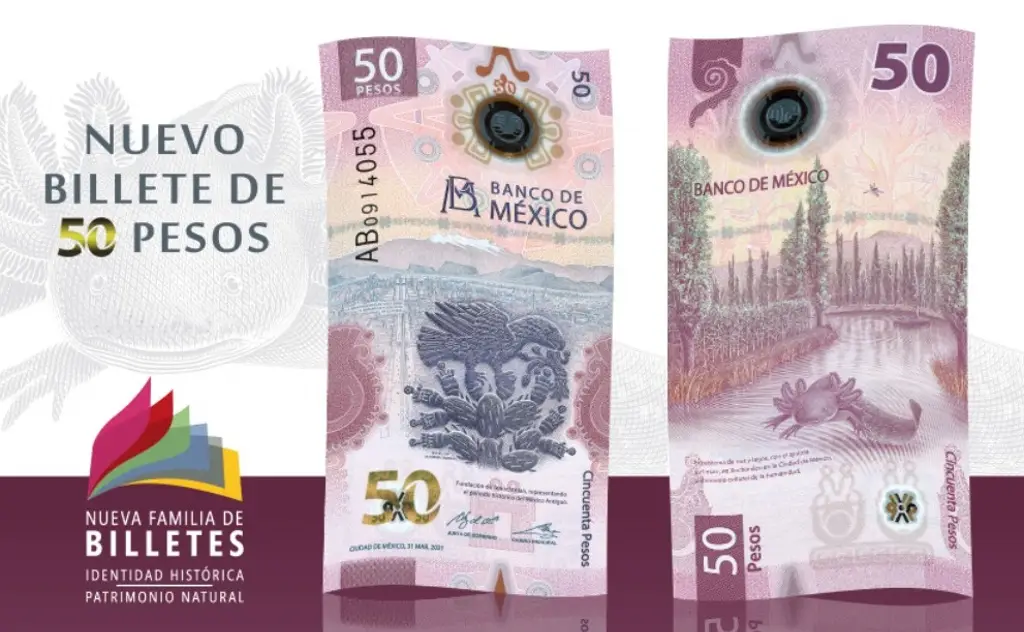 Imagen Reconocen al billete de 50 pesos como el más bonito del mundo