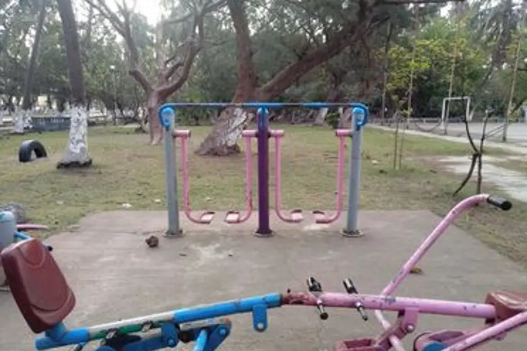 Imagen Se roban aparatos para hacer ejercicio del parque 