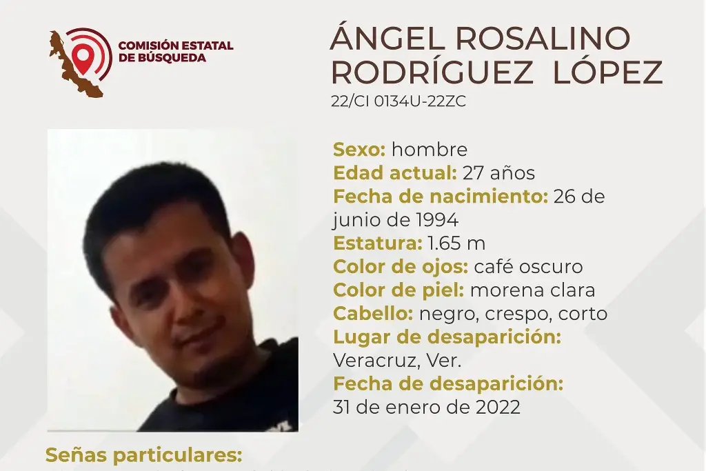Imagen Piden ayuda para localizar a Ángel, joven desaparecido en el puerto de Veracruz 