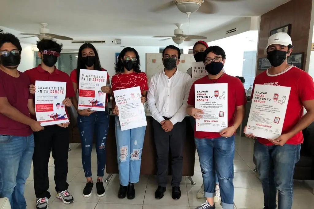 Imagen 'Sé un héroe'; estudiantes de Veracruz invitan a donar sangre