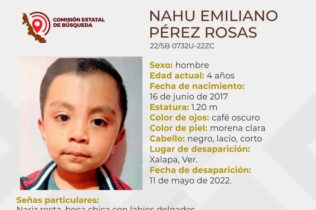 Imagen Desaparece niño de 4 años en Xalapa, Veracruz 