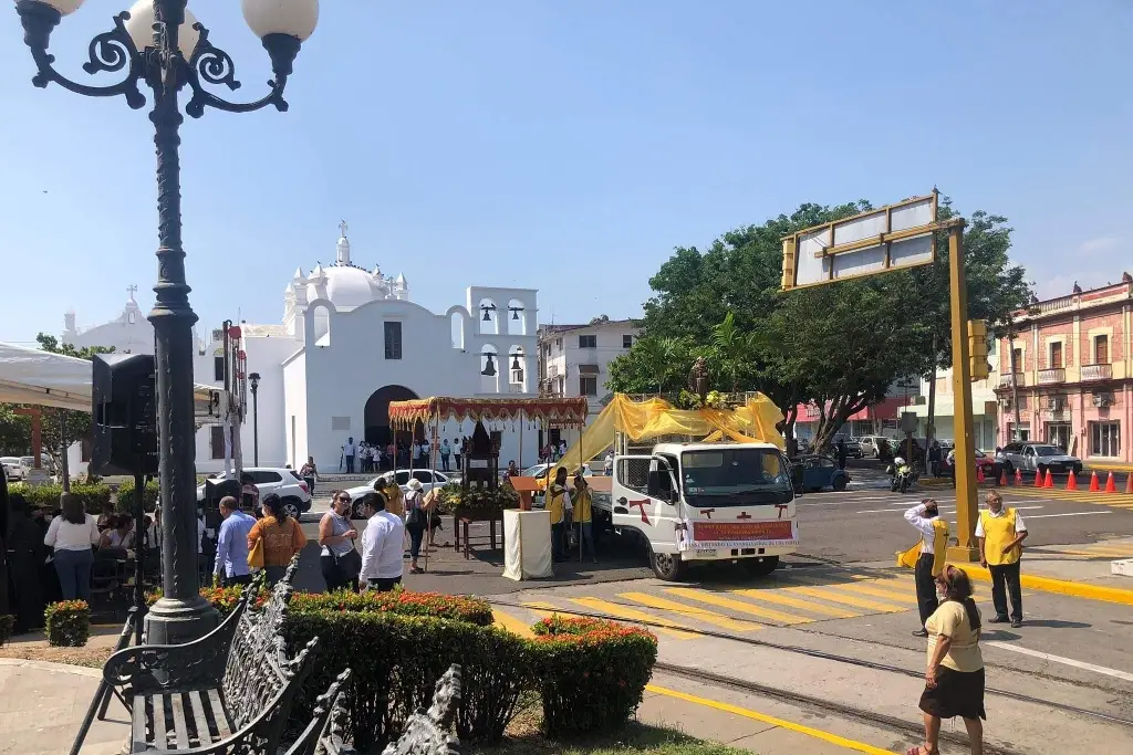 Imagen Cierre vial en centro de Veracruz