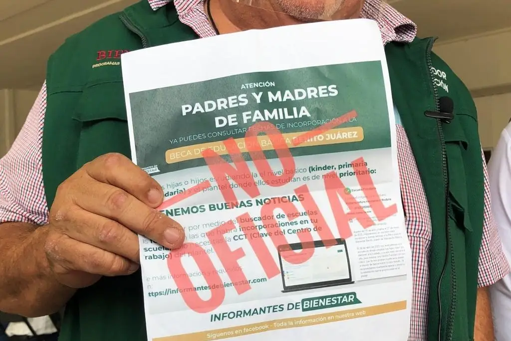 Imagen Alertan de falsa plataforma de becas Benito Juárez 