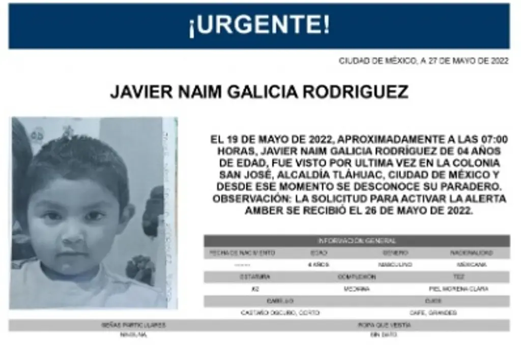 Imagen Desaparece hijo de Karen, la joven que fue hallada muerta y que iba a entregar su tesis