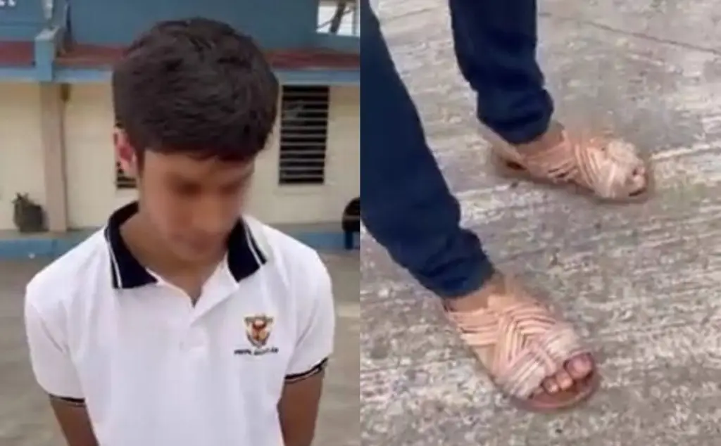 Imagen Lo mandan en huaraches a clases por burlarse que compañero usa “tenis piratas” (+Video)