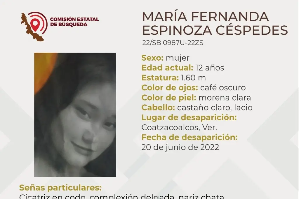 Imagen Desaparece menor de 12 años en Coatzacoalcos 
