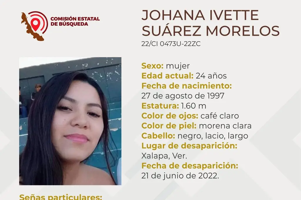 Imagen Desaparece joven mujer en Xalapa, Veracruz 