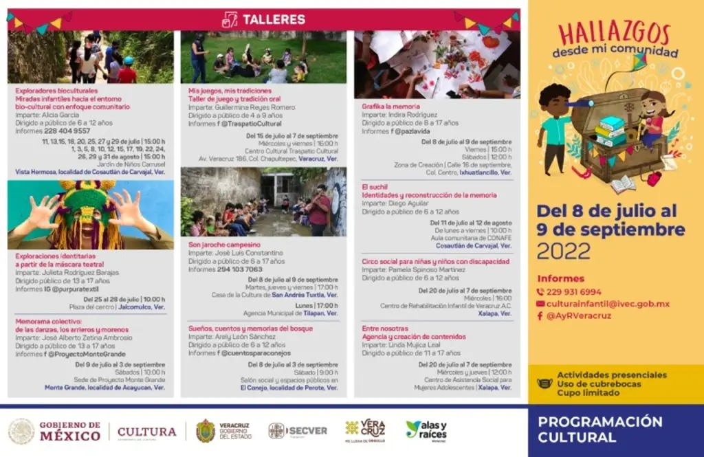 Imagen Invitan a disfrutar las actividades del programa “Hallazgos desde mi comunidad”