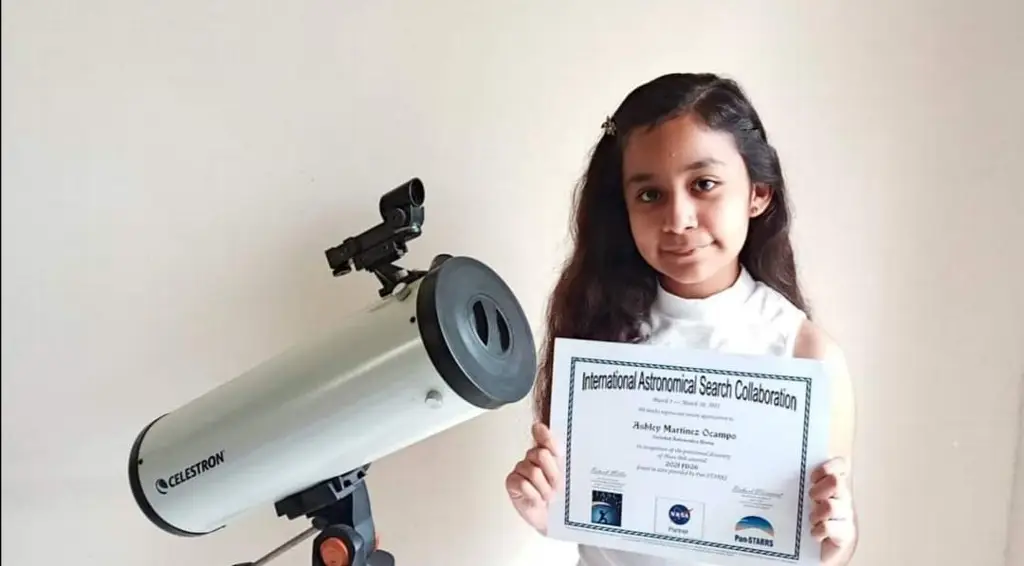 Imagen Niña mexicana de 11 años descubre asteroide