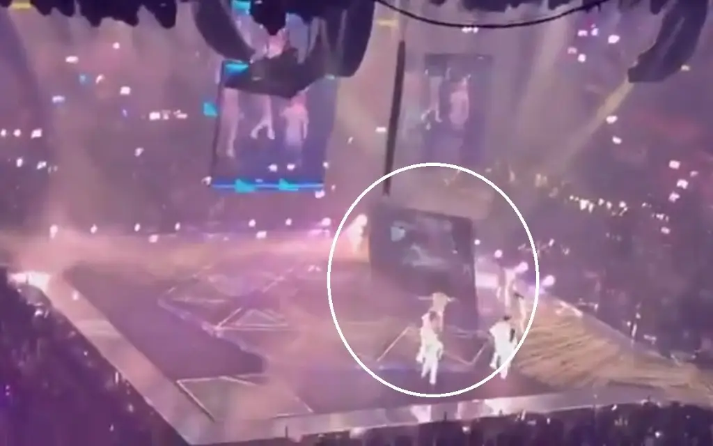 Imagen Dan parte médico de cantante al que le cayó una pantalla gigante en concierto 