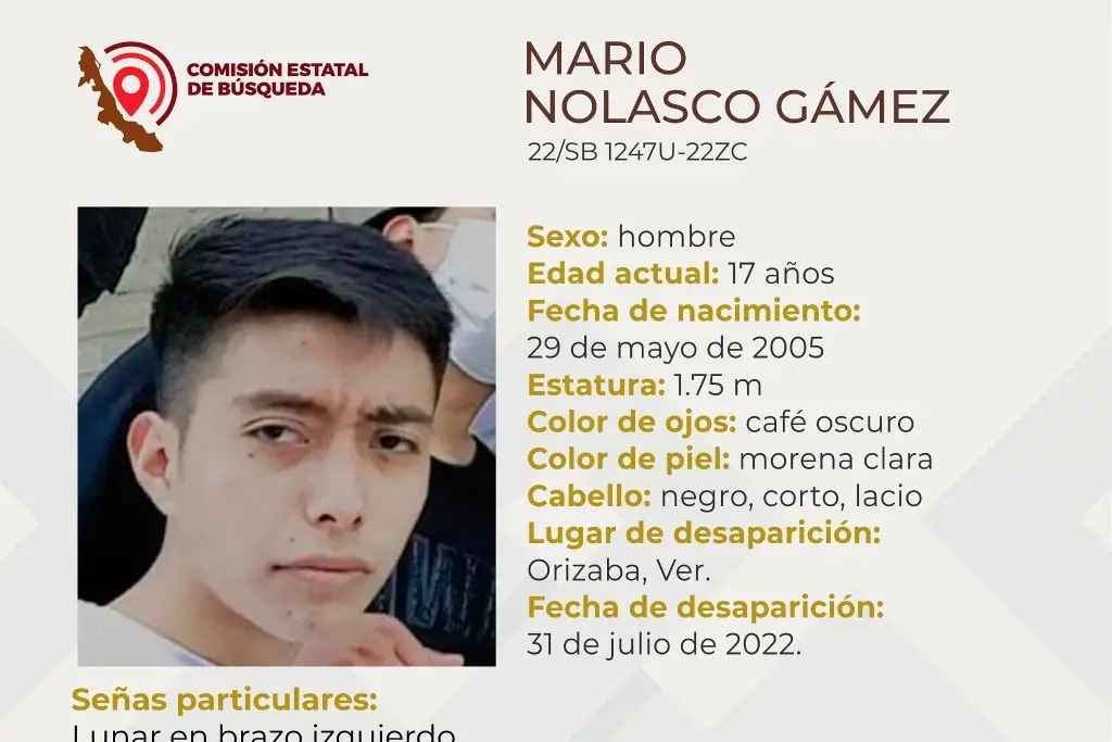 Imagen Desaparece menor de edad en Orizaba, Veracruz 