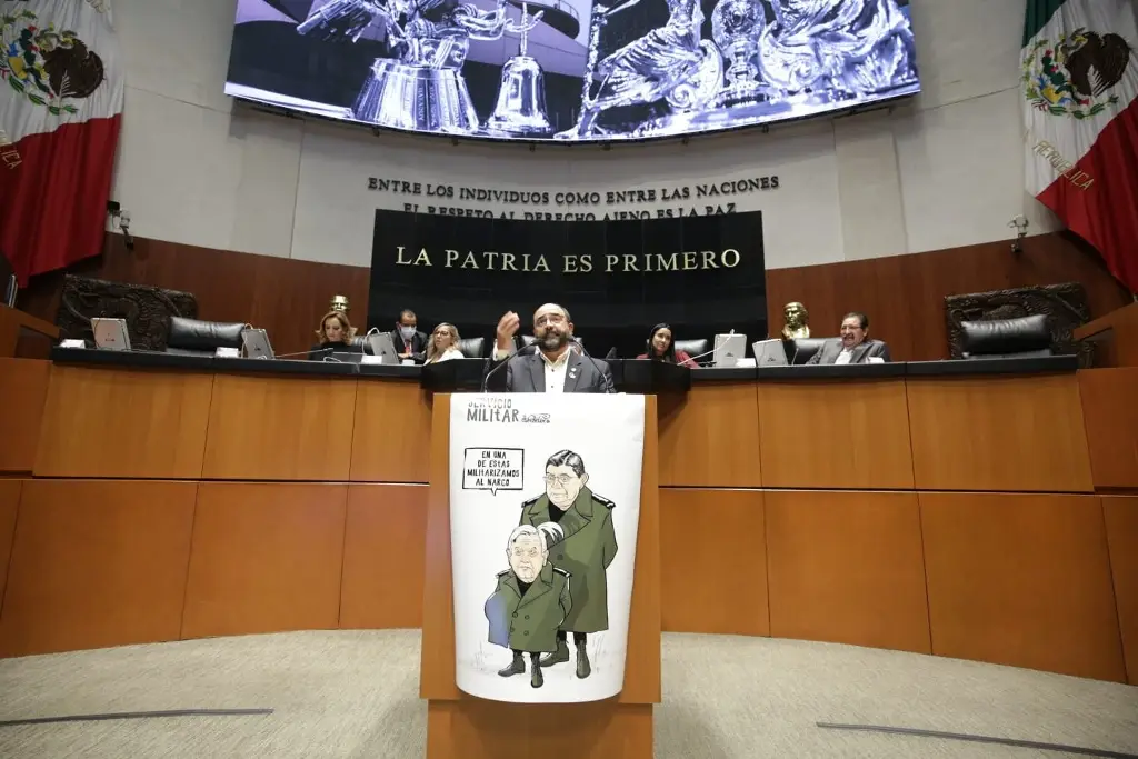 Imagen Se confrontan legisladores por tema de que Guardia Nacional pase a la Sedena 