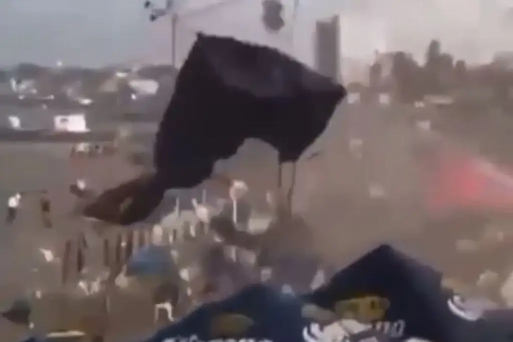 Imagen Tornado en Villa del Mar levantó a turista como 10 metros, asegura mesero