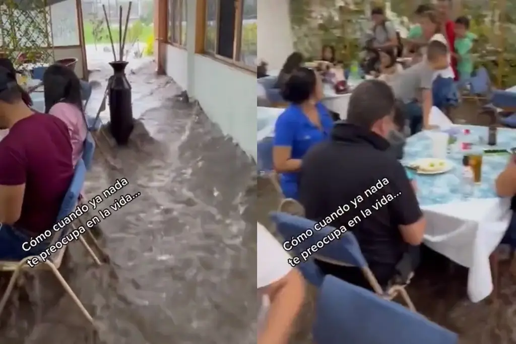 Imagen Continúan la fiesta pese a inundación (+video)
