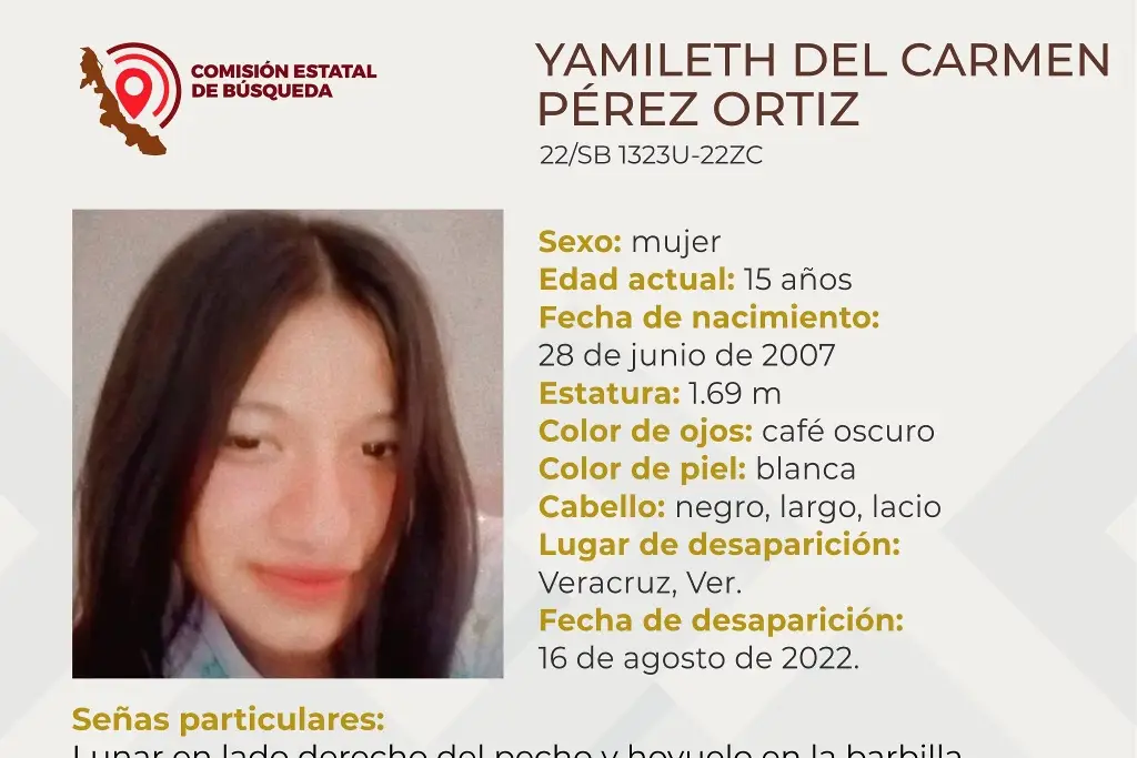 Imagen Desaparece menor de edad en la ciudad de Veracruz 