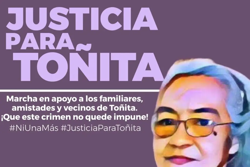 Imagen Anuncian marcha para exigir justicia en el caso del asesinato de Toñita, en Veracruz