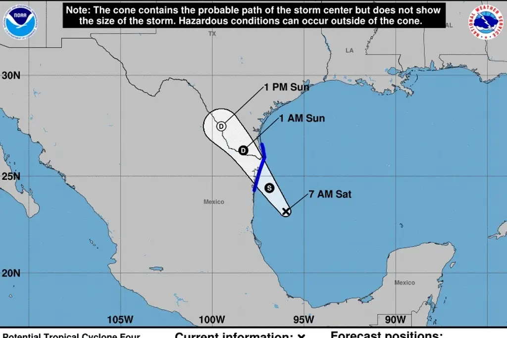 En Esta Zona Impactaría El Potencial Ciclón Tropical 4 Que Está En El Golfo De México Xeu 9240