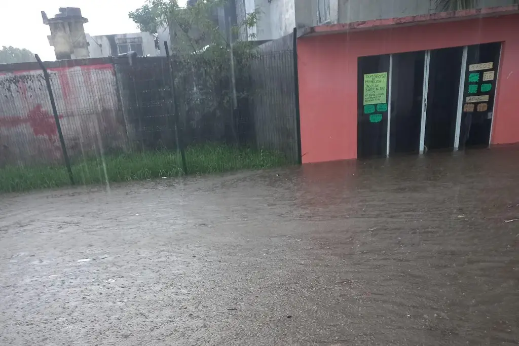 Imagen Reportan inundaciones en La Florida, Tejería y zona Industrial de Veracruz