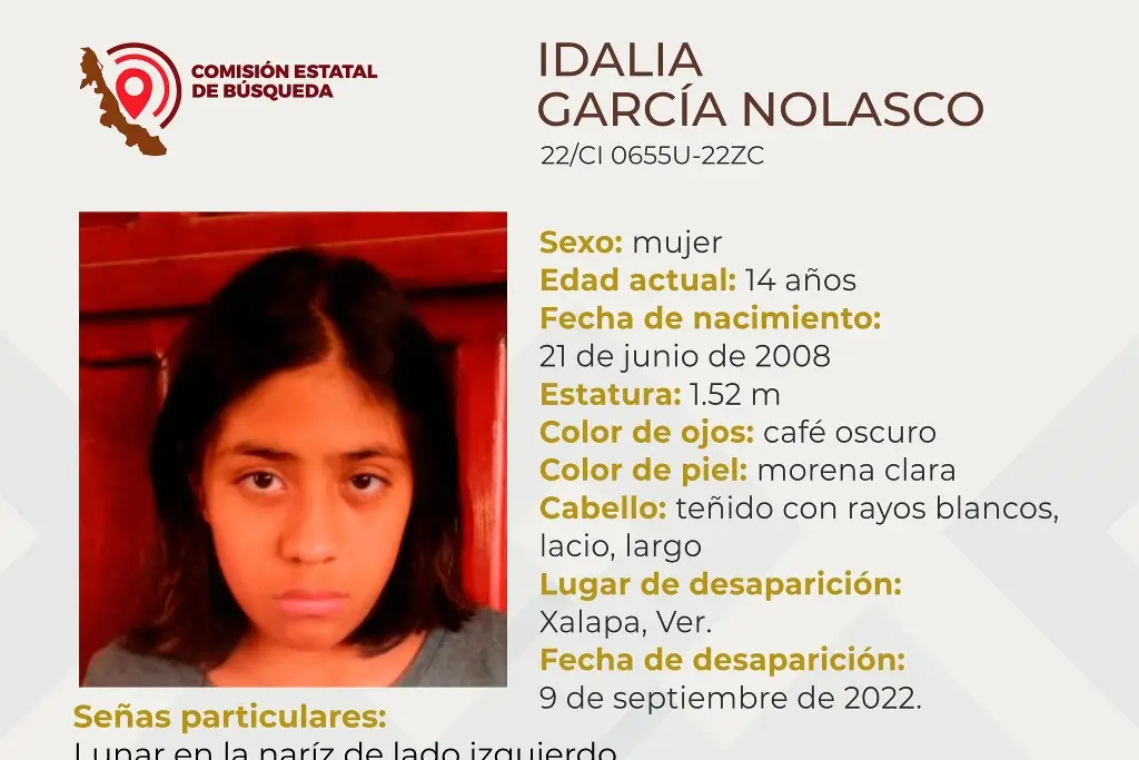 Imagen Desaparece menor de edad en Xalapa