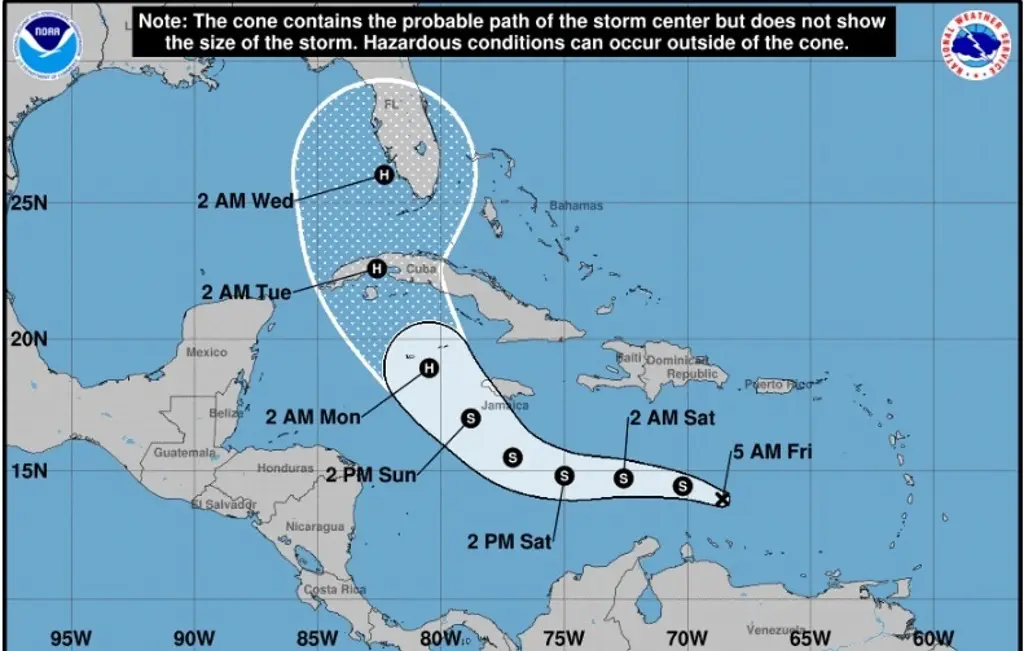 Imagen Depresión 9 podría convertirse en tormenta y luego huracán, checa su posible trayectoria
