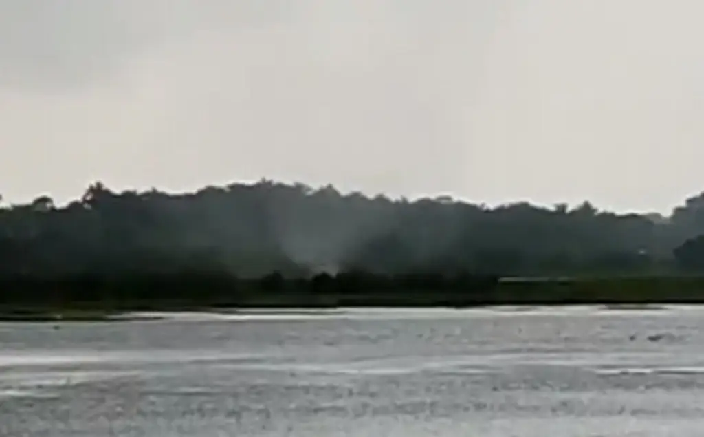 Imagen Captan impactante tromba marina al sur de Veracruz (+Video)