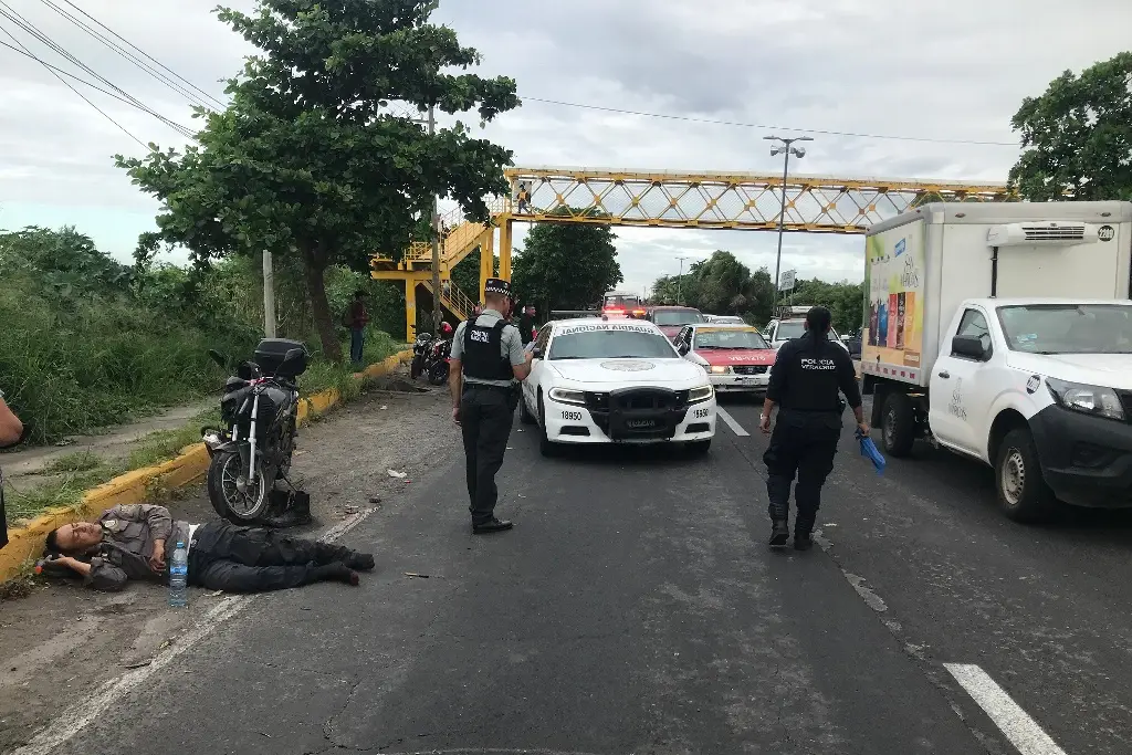 Imagen Un elemento del IPAX herido, y caos este jueves al poniente de Veracruz Puerto