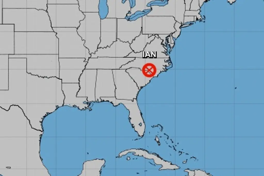 Imagen Ian se degrada a ciclón post-tropical tras tocar tierra en Carolina del Sur