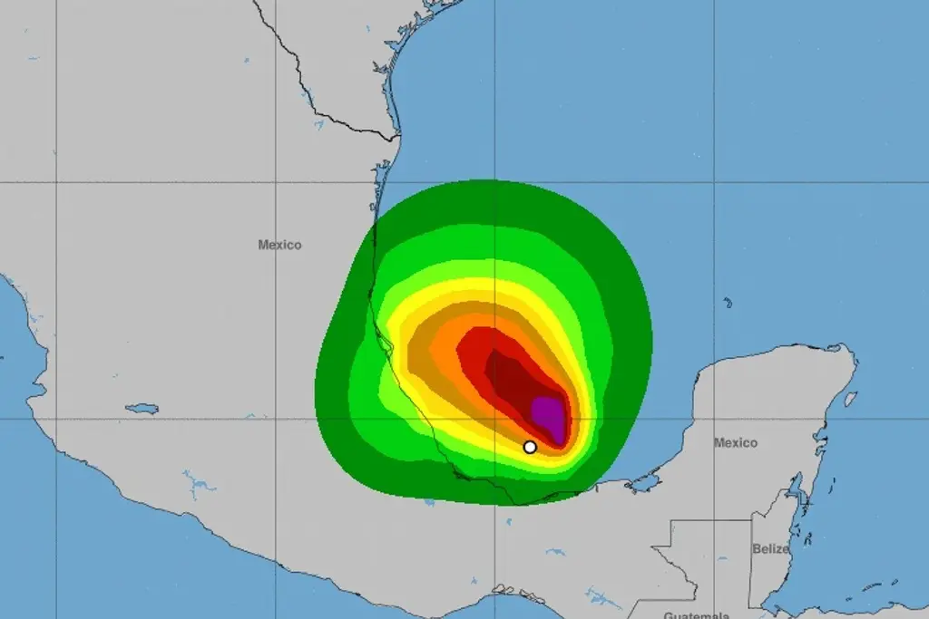 Imagen ¿Podría Karl impactar como huracán a Veracruz? Ésto dice el Meteorológico Nacional