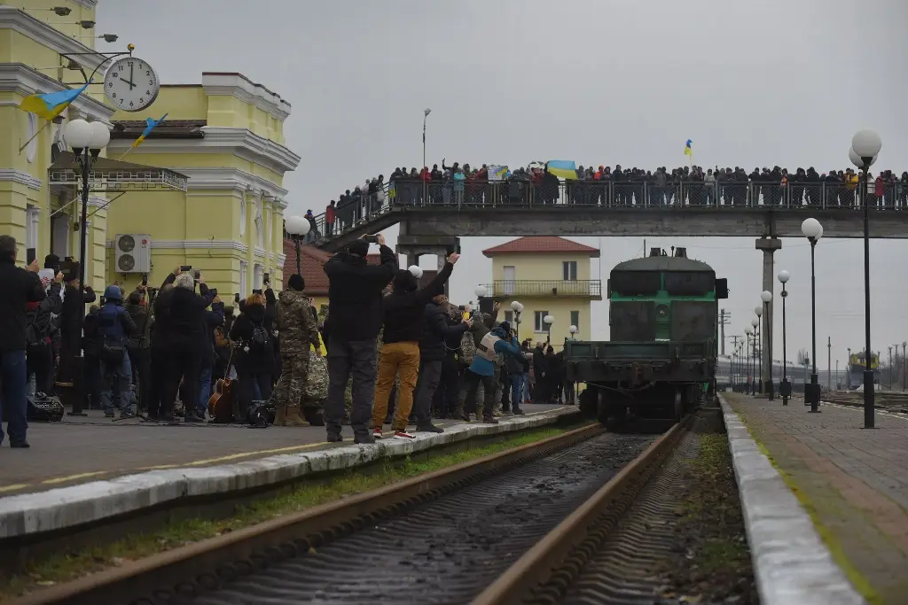 Imagen Llega a Jersón primer tren desde Kiev desde el comienzo de guerra en Ucrania