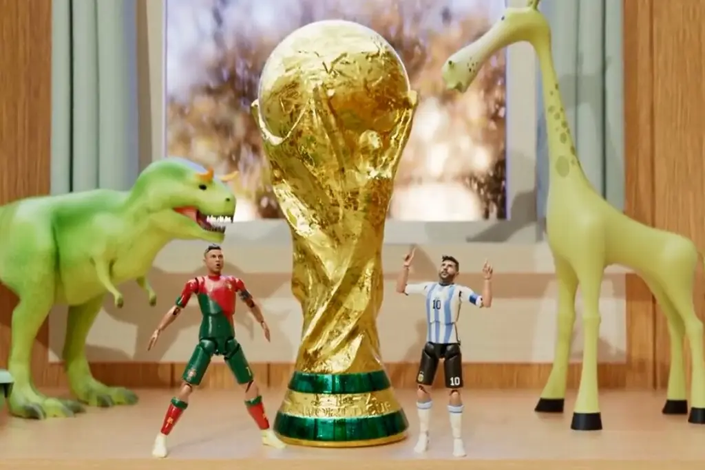 Imagen Al estilo de Toy Story, Messi y Cristiano protagonizan espectacular video sobre el Mundial