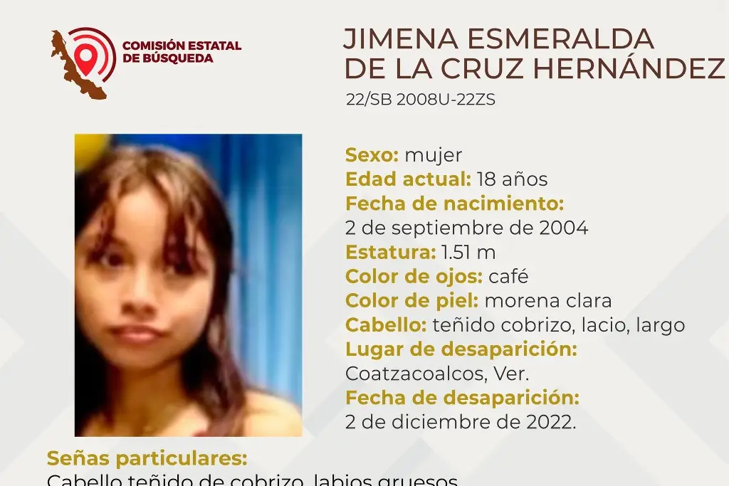 Imagen Desaparece joven de 18 años al sur de Veracruz 