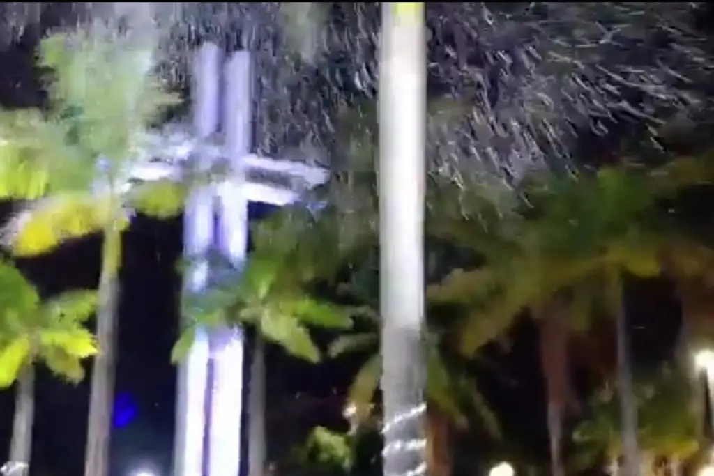Imagen Viral. La supuesta Nevada en Nochebuena en Cancún (+Video)