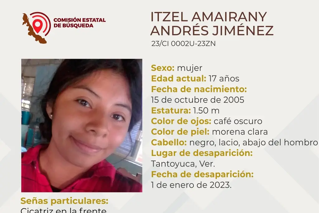 Imagen Menor de edad desaparece en Tantoyuca, Veracruz 
