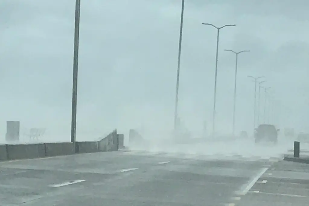 Imagen A esta hora del viernes se prevén las rachas más fuertes por evento de norte en Veracruz