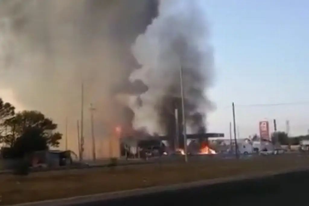 Imagen Explota pipa en gasolinera de Tula, Hidalgo (+video)