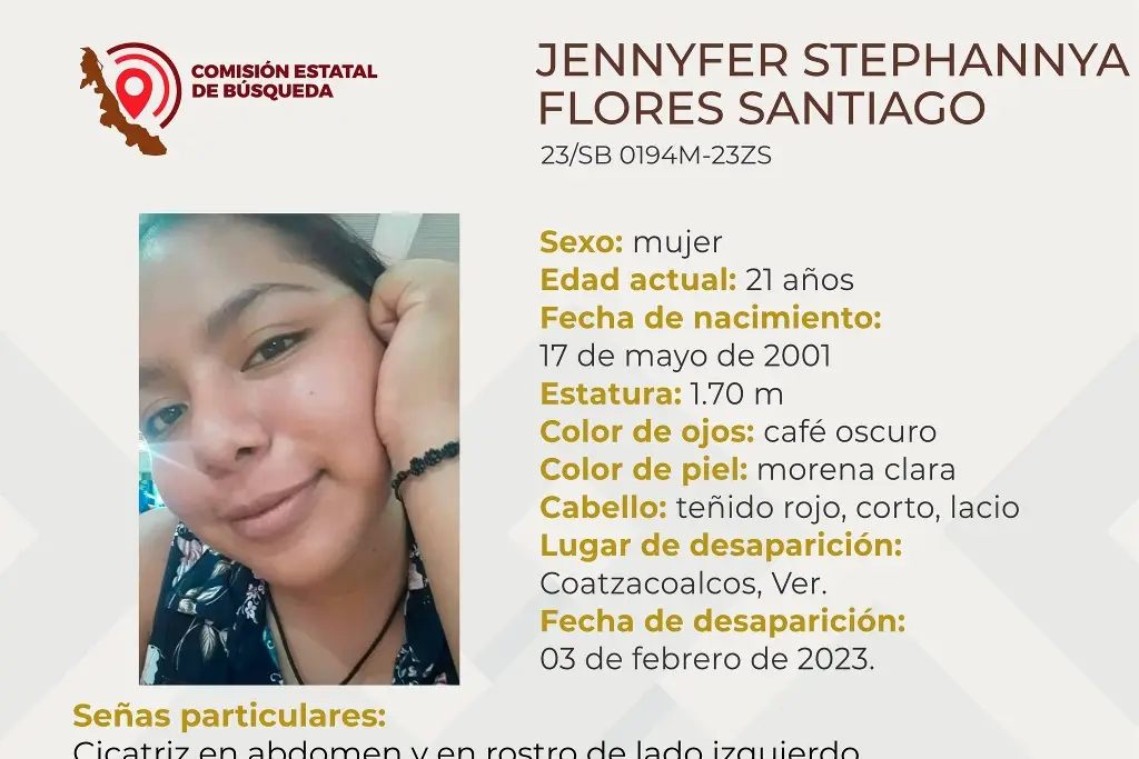 Imagen Desaparece joven mujer al sur de Veracruz 
