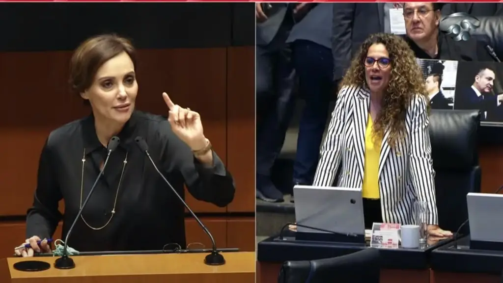 Imagen Lilly Téllez se confronta con senadora de Morena, Rocío Abreu 