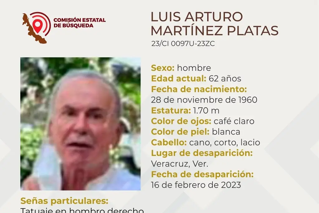 Imagen Desaparece hombre de la tercera edad en el puerto de Veracruz 
