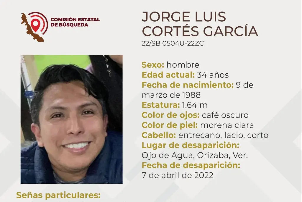 Imagen Desaparece joven en Orizaba, Veracruz 