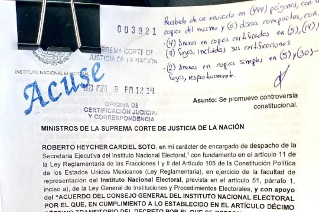 Imagen INE presenta segunda controversia constitucional contra ‘Plan B’ de reforma electoral