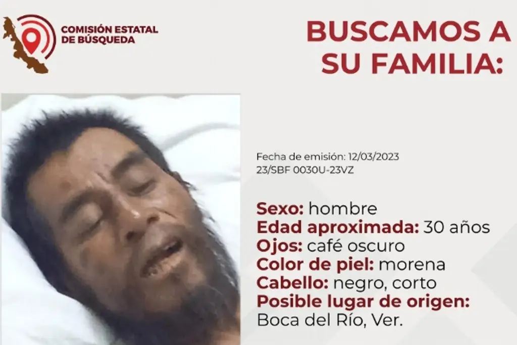 Imagen Buscan a familia de paciente internado en hospital de Boca del Río, Veracruz