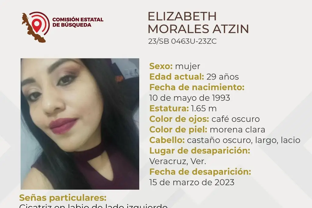Imagen Piden ayuda para localizar a joven mujer desaparecida en el puerto de Veracruz
