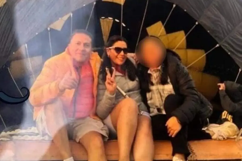 Imagen Publican última foto de familia que iba en el globo que se desplomó en Teotihuacán