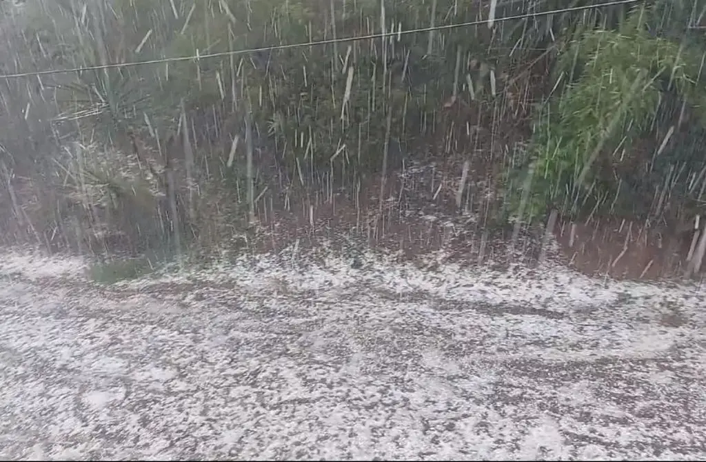 Imagen Cae granizo en algunas zonas de Veracruz (+video)