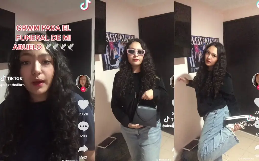 Imagen Indigna joven que transmite cómo se viste para ir al funeral de su abuelo (+Video)