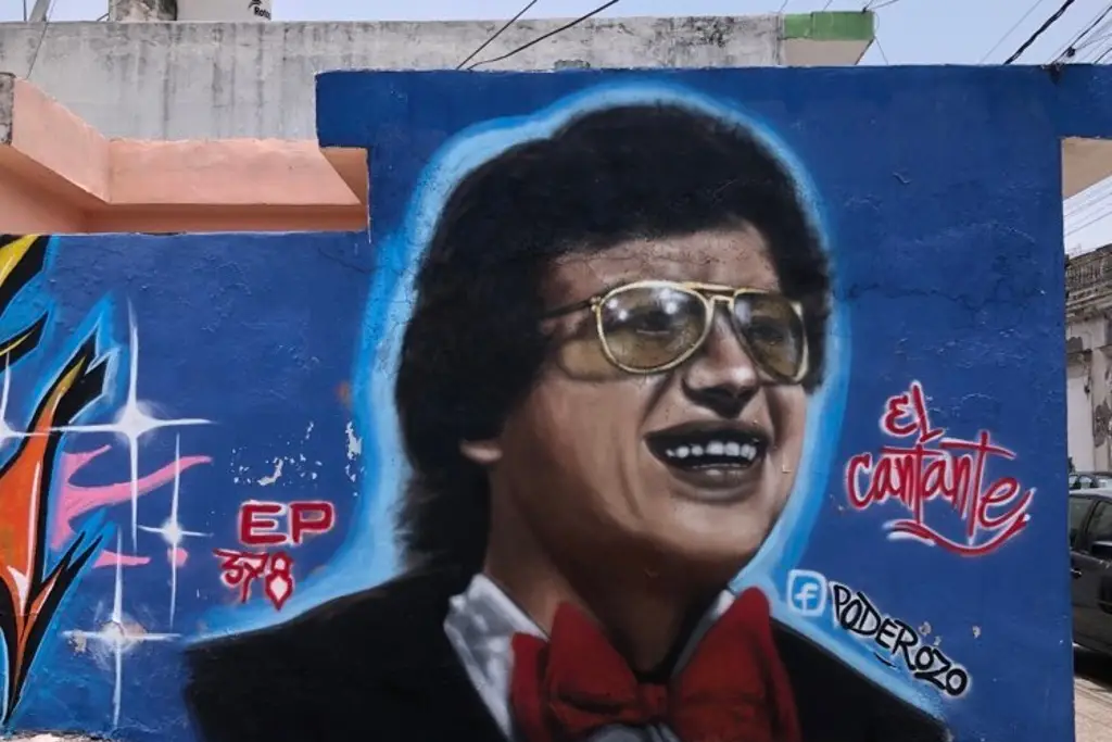 Imagen Aquí está el mural de Héctor Lavoe en Veracruz, obra del artista “Poderoso”